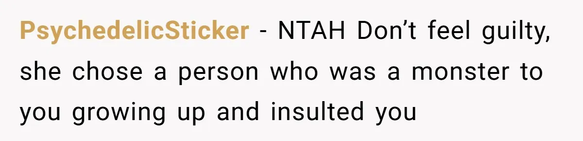 “Ask Your Husband”: Man Denies Sister’s Organ Request After She Married His High School Bully PsychedelicSticker − NTAH Don’t feel guilty, she chose a person who was a monster to you growing up and insulted you