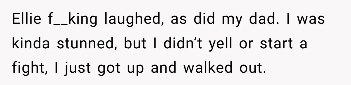 “Ask Your Husband”: Man Denies Sister’s Organ Request After She Married His High School Bully Ellie f__king laughed, as did my dad. I was kinda stunned, but I didn’t yell or start a fight, I just got up and walked out.