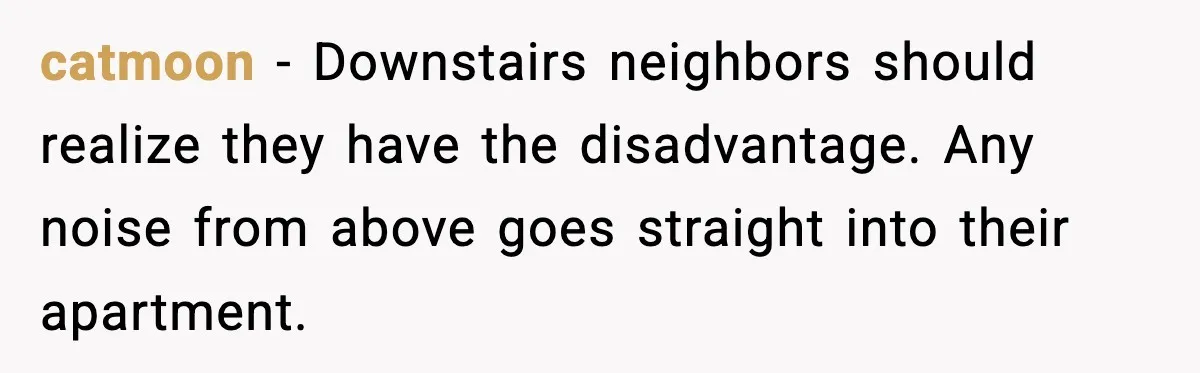 Downstairs Neighbors Wouldn’t Stop Blasting Music, So He Went Full Audio Warfare catmoon - Downstairs neighbors should realize they have the disadvantage. Any noise from above goes straight into their apartment.