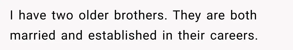 Parents Expect Daughter To Become Disabled Sister’s Lifetime Guardian, She Demands Full Inheritance I have two older brothers. They are both married and established in their careers.