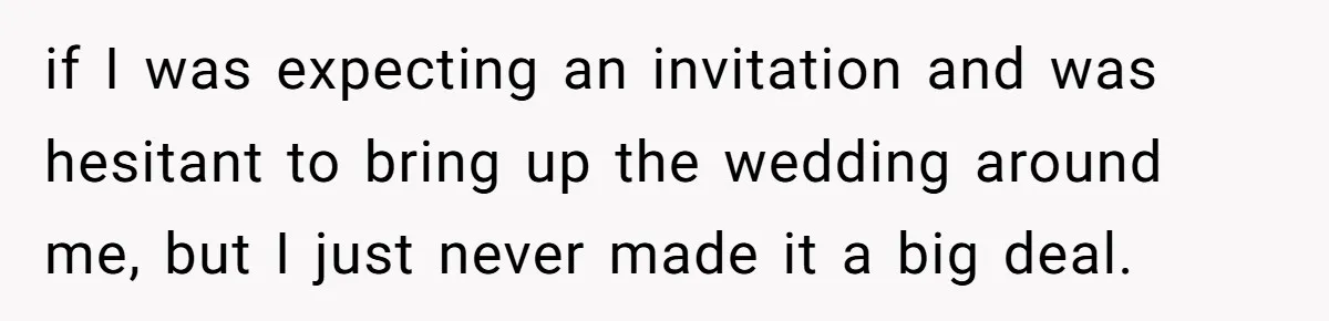 “You Can’t Sit With Us”: Office Mean Girls Panic After Boss Sees Through Their Exclusion if I was expecting an invitation and was hesitant to bring up the wedding around me, but I just never made it a big deal.