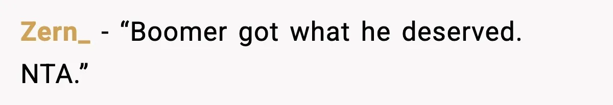His Outfit Was “Too Poor” for a BMW… Until He Bought One Zern_ - “Boomer got what he deserved. NTA.”