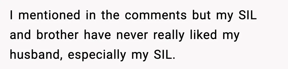 Doctor Warns Pregnant Woman Of High-Risk Condition, Her Husband Still Thinks He Knows Better I mentioned in the comments but my SIL and brother have never really liked my husband, especially my SIL.