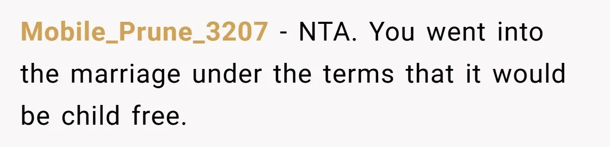 Wife Threatens Divorce When Husband Demands She Raise Kids He Hid From Her Mobile_Prune_3207 − NTA. You went into the marriage under the terms that it would be child free.