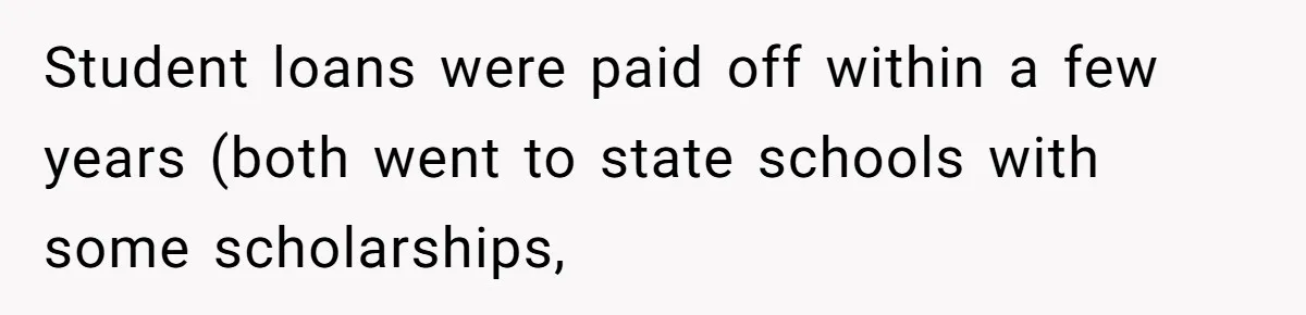 Wife Drops $5K On Gaming Gear, Husband Calls It “Financial Infidelity” And Wants Her To Return It Student loans were paid off within a few years (both went to state schools with some scholarships,