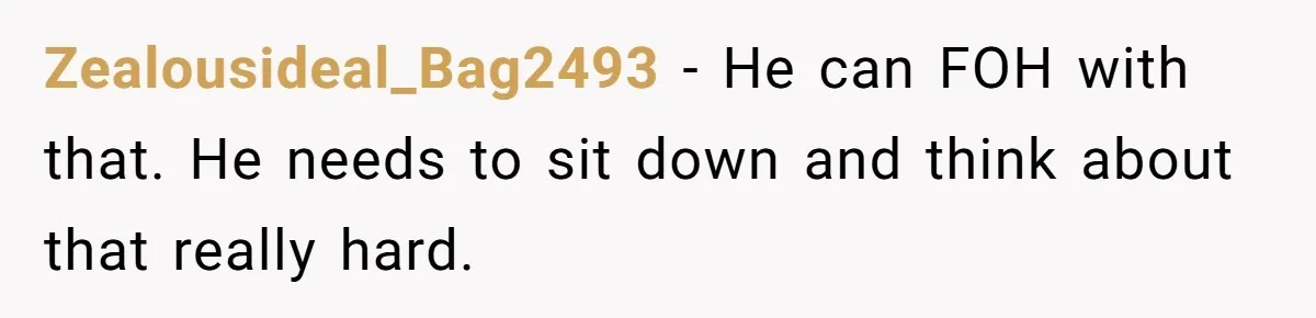 Wife Drops $5K On Gaming Gear, Husband Calls It “Financial Infidelity” And Wants Her To Return It Zealousideal_Bag2493 − He can FOH with that. He needs to sit down and think about that really hard.