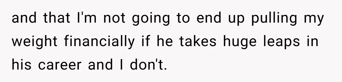 Wife Drops $5K On Gaming Gear, Husband Calls It “Financial Infidelity” And Wants Her To Return It and that I'm not going to end up pulling my weight financially if he takes huge leaps in his career and I don't.