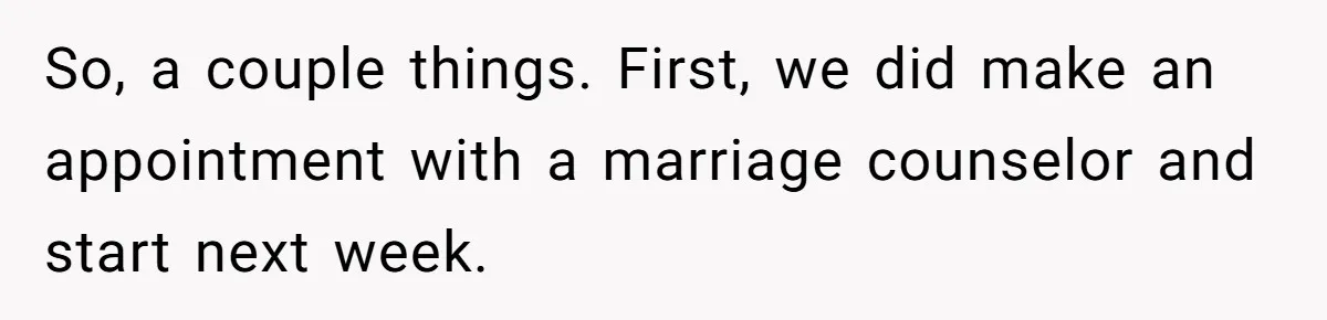 Wife Drops $5K On Gaming Gear, Husband Calls It “Financial Infidelity” And Wants Her To Return It So, a couple things. First, we did make an appointment with a marriage counselor and start next week.