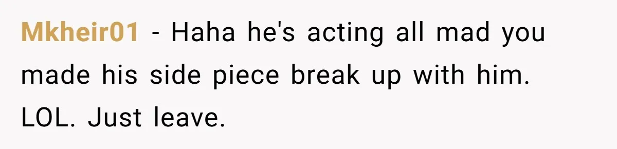 Girlfriend Uncovers Boyfriend Cheating On Warning Group, His Attitude At Her For Exposing Him Shocks Back Mkheir01 − Haha he's acting all mad you made his side piece break up with him. LOL. Just leave.