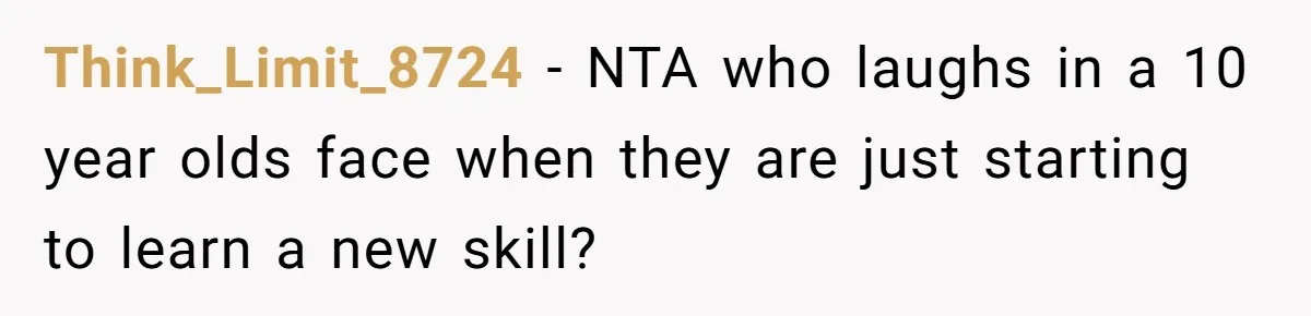 Dad Kicks Parents Out After They Mock His Daughter’s Piano Performance Think_Limit_8724 − NTA who laughs in a 10 year olds face when they are just starting to learn a new skill?