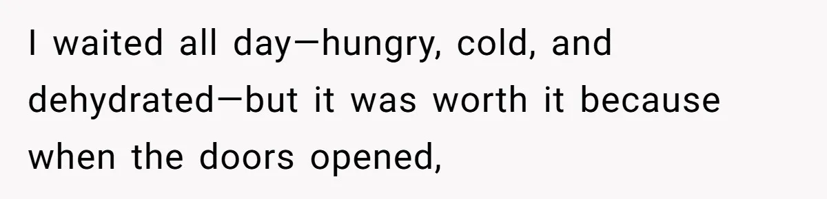 Fan Waits 13 Hours for Front Row - Tall Stranger Claims ‘Disability’ to Steal Her Spot I waited all day—hungry, cold, and dehydrated—but it was worth it because when the doors opened,