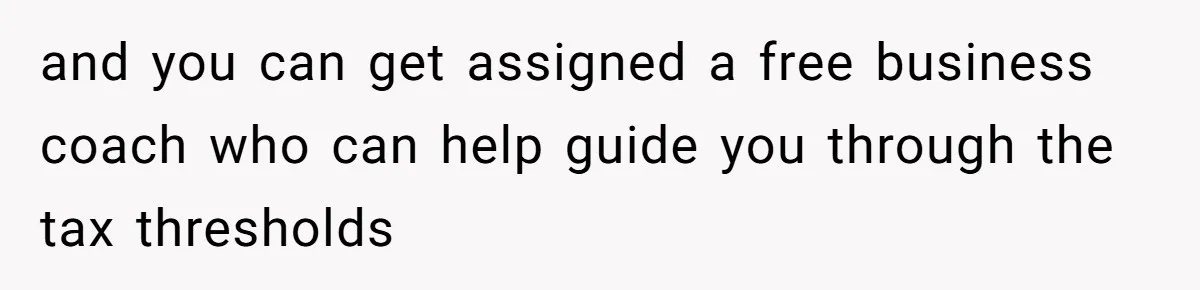Teen Turns Thrift Shopping Into Easy Cash Flow, Parents Demand He Trades It For Real Hardship and you can get assigned a free business coach who can help guide you through the tax thresholds