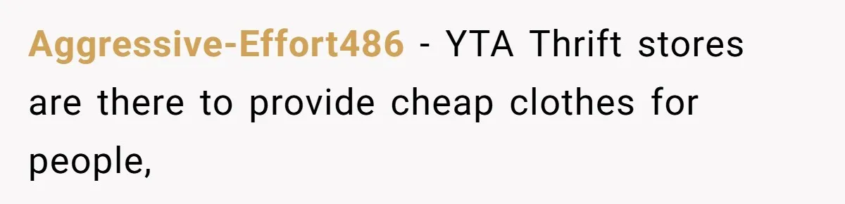 Teen Turns Thrift Shopping Into Easy Cash Flow, Parents Demand He Trades It For Real Hardship Aggressive-Effort486 − YTA Thrift stores are there to provide cheap clothes for people,