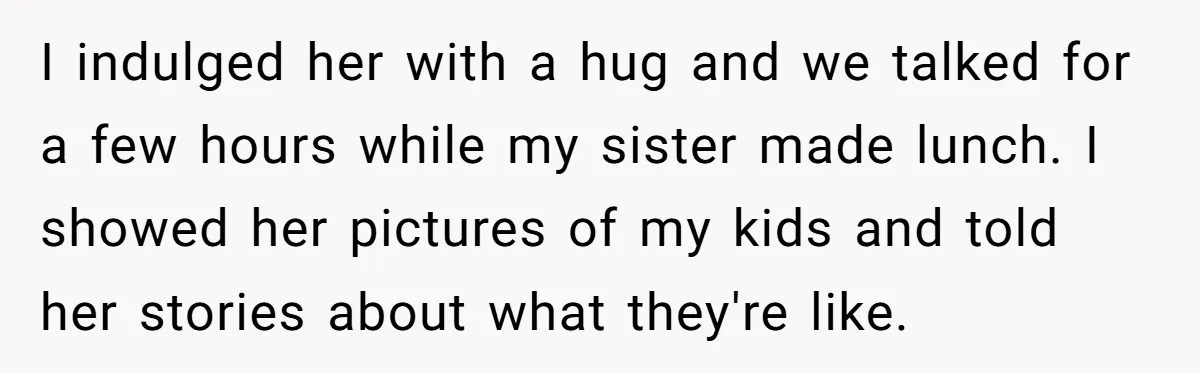 He Returned to His Dying Ex-Wife After 10 Years - And Found a Peace He Didn’t Expect I indulged her with a hug and we talked for a few hours while my sister made lunch. I showed her pictures of my kids and told her stories about...
