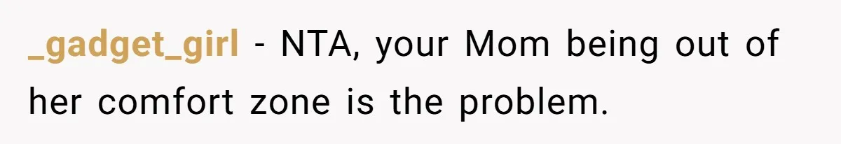 Mom Says She’s Done With Her Daughter After She Gave Autistic Brother Prawn Pasta _gadget_girl − NTA, your Mom being out of her comfort zone is the problem.