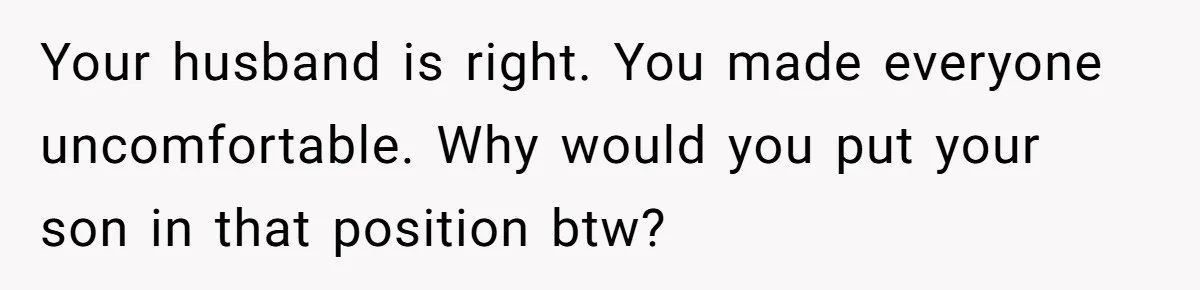 Woman Asks For Son’s House Key, Then Gets Shocked When Daughter-In-Law Says “No Contribution, No Copy” Your husband is right. You made everyone uncomfortable. Why would you put your son in that position btw?