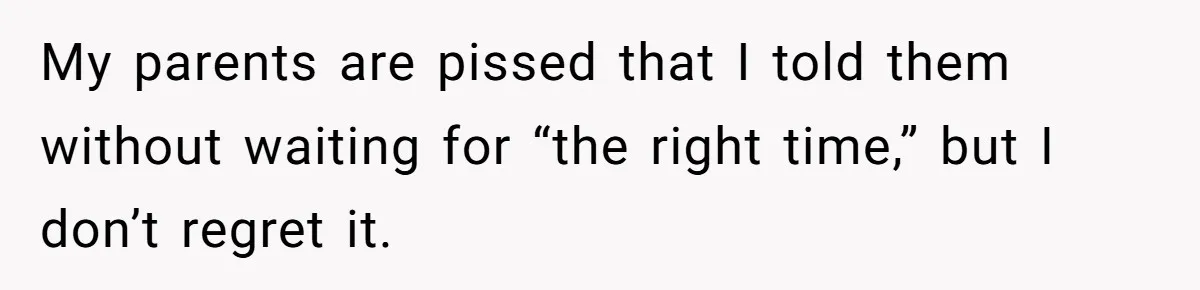“They Lied to My Face”: Daughter Discovers Her Parents Knew She Was at Risk Before She Had a Child My parents are pissed that I told them without waiting for “the right time,” but I don’t regret it.