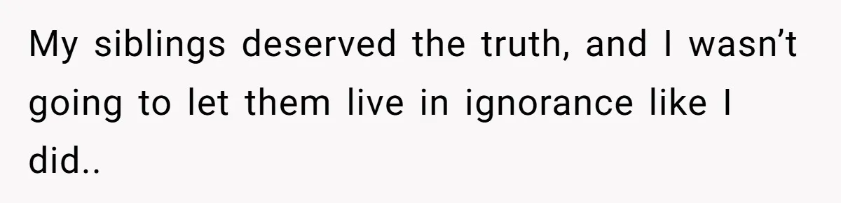 “They Lied to My Face”: Daughter Discovers Her Parents Knew She Was at Risk Before She Had a Child My siblings deserved the truth, and I wasn’t going to let them live in ignorance like I did..
