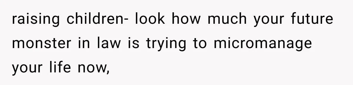 Man Forces His Fiancée To Choose Between Him And Her Parents Over Wedding Venue Dispute raising children- look how much your future monster in law is trying to micromanage your life now,