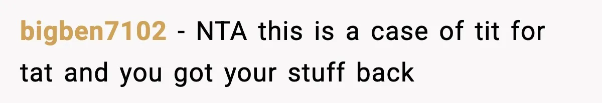 Parent Lets Kids Loot Brother’s House After He Refuses To Return Missing Legos, Is She Wrong? bigben7102 − NTA this is a case of tit for tat and you got your stuff back