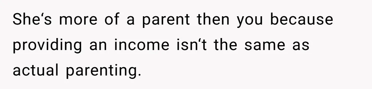 Dad Calls Girlfriend “Selfish” After She Refuses To Skip Her Job Interview To Save His Kids She‘s more of a parent then you because providing an income isn‘t the same as actual parenting.