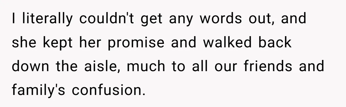 “Did You Use AI?”: Bride Walks Out Mid-Ceremony Over Robotic Vows I literally couldn't get any words out, and she kept her promise and walked back down the aisle, much to all our friends and family's confusion.