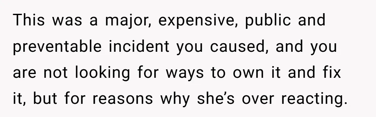 “Did You Use AI?”: Bride Walks Out Mid-Ceremony Over Robotic Vows This was a major, expensive, public and preventable incident you caused, and you are not looking for ways to own it and fix it, but for reasons why she’s over...