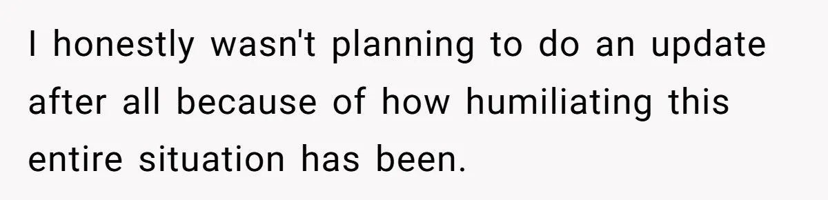 “Did You Use AI?”: Bride Walks Out Mid-Ceremony Over Robotic Vows I honestly wasn't planning to do an update after all because of how humiliating this entire situation has been.