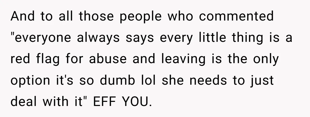 Woman Escapes Marriage After Husband Turns Her Exhaustion Into A Weapon And to all those people who commented "everyone always says every little thing is a red flag for abuse and leaving is the only option it's so dumb lol she...