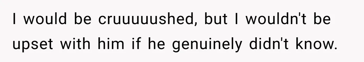 Husband Destroys His Wife’s First Meal Attempt, Now She’s Not Sure She’ll Ever Cook Again I would be cruuuuushed, but I wouldn't be upset with him if he genuinely didn't know.
