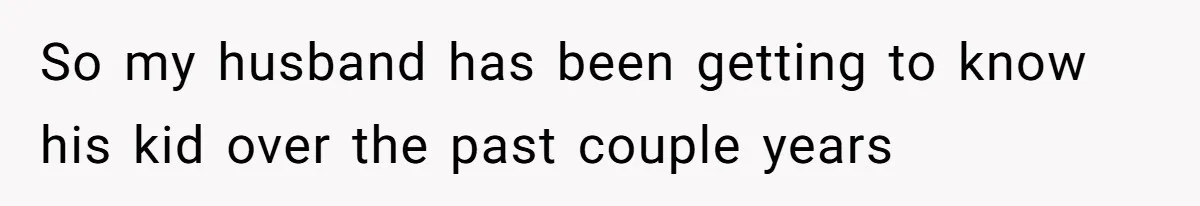 Wife Tells Husband She Won’t Accept His Affair Child In The House—If He Wants Custody, He Can Leave So my husband has been getting to know his kid over the past couple years
