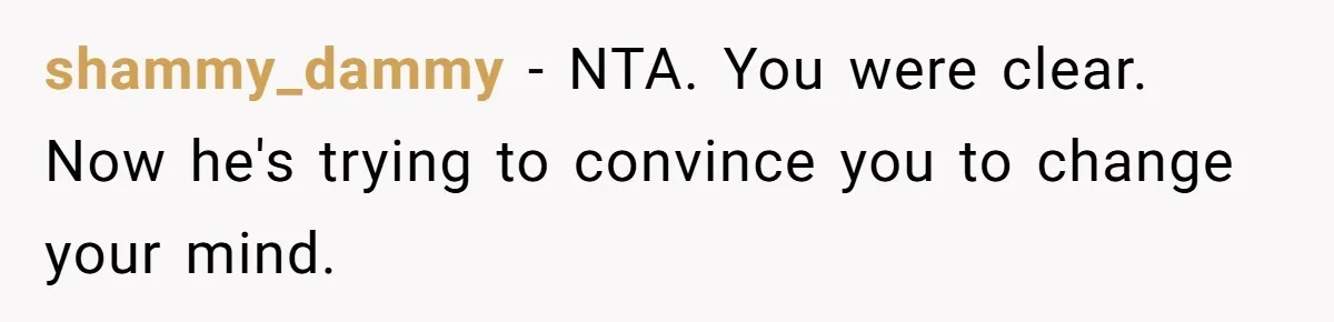 Wife Tells Husband She Won’t Accept His Affair Child In The House—If He Wants Custody, He Can Leave shammy_dammy − NTA. You were clear. Now he's trying to convince you to change your mind.