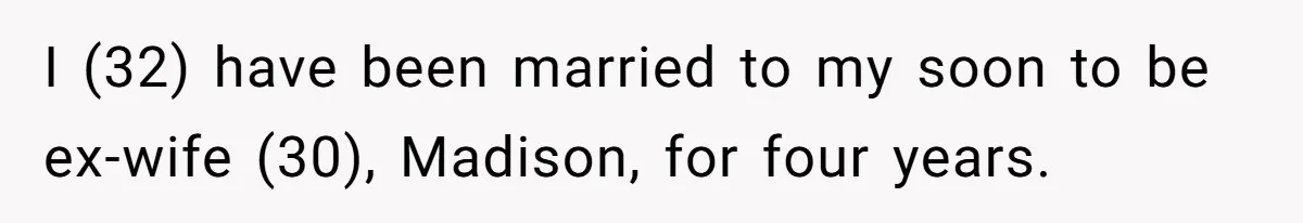 Husband Takes Affair Partner’s Wallet And Keys In Revenge, And It Costs Him His Marriage I (32) have been married to my soon to be ex-wife (30), Madison, for four years.