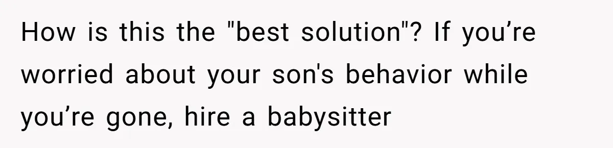 Mom Strips Thrilled Stepson Of Disney Trip After Biological Son Throws Tantrum Over Girlfriend’s Birthday How is this the "best solution"? If you’re worried about your son's behavior while you’re gone, hire a babysitter