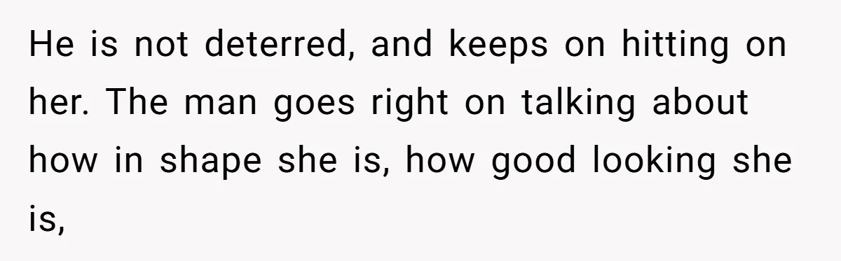 He Tried to Hit on a “Random Woman” at the Track - Turns Out She Was a 3-Star General He is not deterred, and keeps on hitting on her. The man goes right on talking about how in shape she is, how good looking she is,
