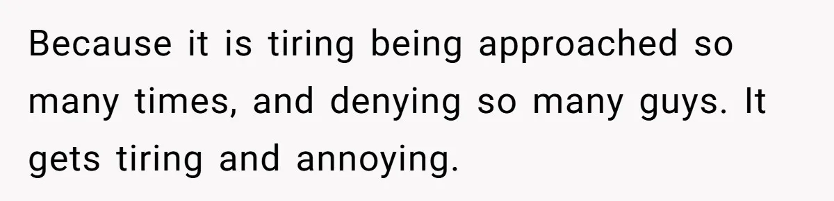 He Tried to Hit on a “Random Woman” at the Track - Turns Out She Was a 3-Star General Because it is tiring being approached so many times, and denying so many guys. It gets tiring and annoying.