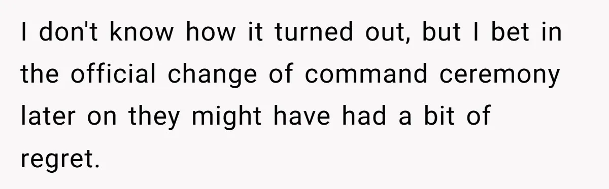 He Tried to Hit on a “Random Woman” at the Track - Turns Out She Was a 3-Star General I don't know how it turned out, but I bet in the official change of command ceremony later on they might have had a bit of regret.