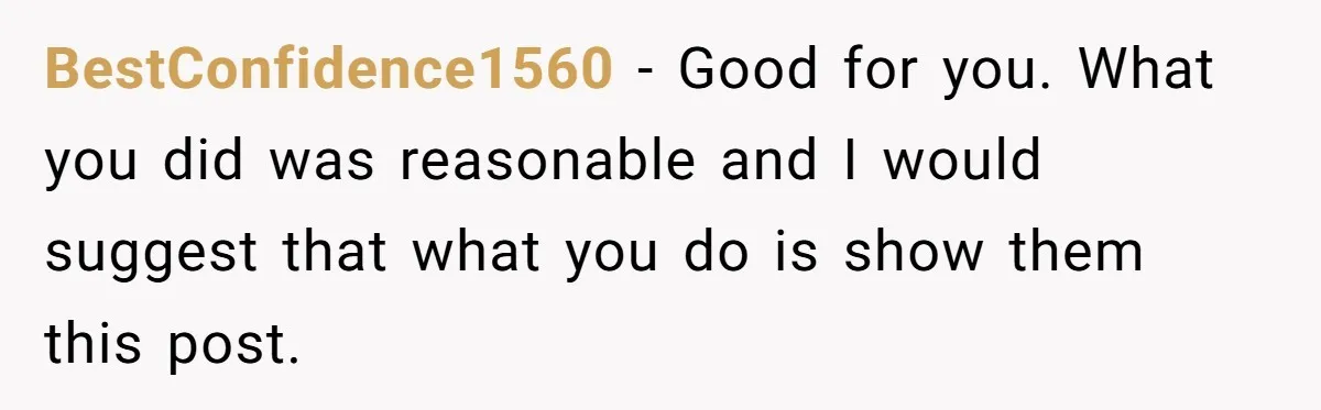 Mom Goes To Applebee’s Alone After Husband And Kids Refuse To Do Dishes BestConfidence1560 − Good for you. What you did was reasonable and I would suggest that what you do is show them this post.