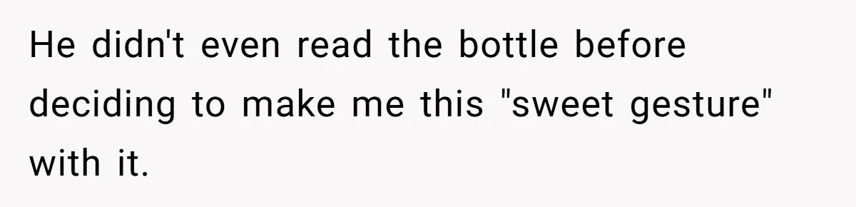 Husband Thought He Was Being Cute With A Peppermint Mocha, But Essential Oils Nearly Caused A Panic Attack He didn't even read the bottle before deciding to make me this "sweet gesture" with it.