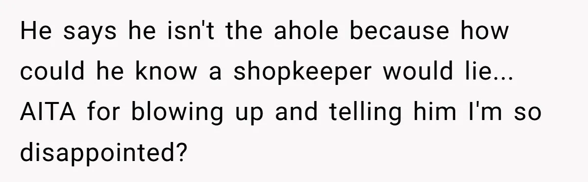 Husband Thought He Was Being Cute With A Peppermint Mocha, But Essential Oils Nearly Caused A Panic Attack He says he isn't the ahole because how could he know a shopkeeper would lie... AITA for blowing up and telling him I'm so disappointed?