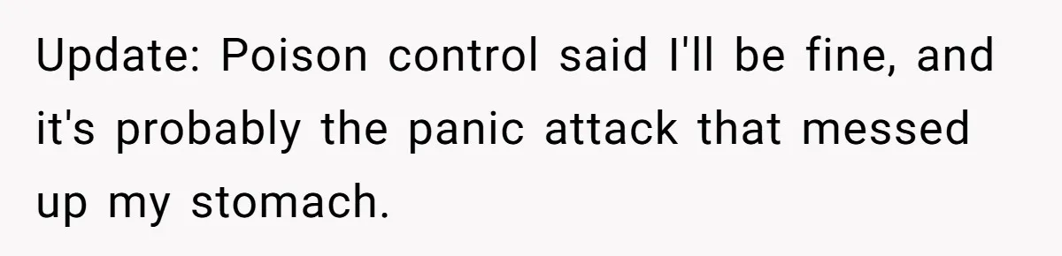 Husband Thought He Was Being Cute With A Peppermint Mocha, But Essential Oils Nearly Caused A Panic Attack Update: Poison control said I'll be fine, and it's probably the panic attack that messed up my stomach.