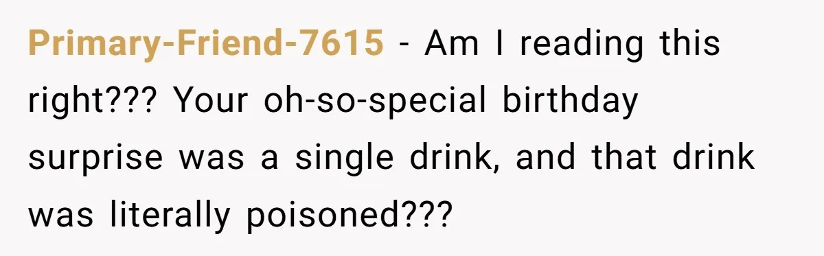 Husband Thought He Was Being Cute With A Peppermint Mocha, But Essential Oils Nearly Caused A Panic Attack Primary-Friend-7615 − Am I reading this right??? Your oh-so-special birthday surprise was a single drink, and that drink was literally poisoned???