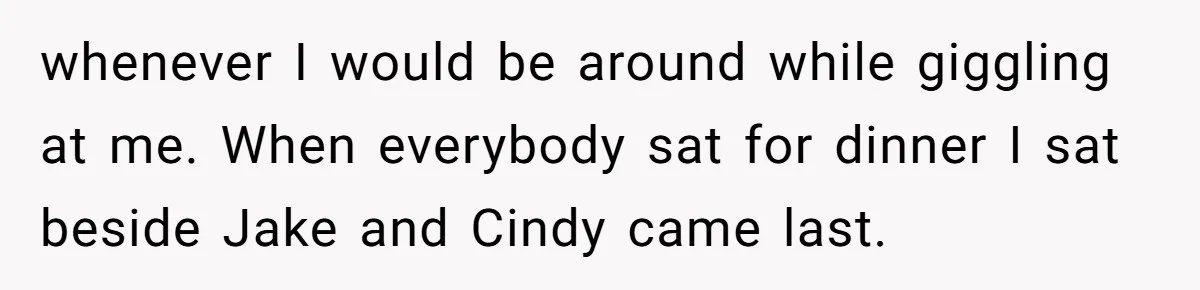 Wife Walks Out After Husband’s Best Friend Sits On His Lap At Dinner whenever I would be around while giggling at me. When everybody sat for dinner I sat beside Jake and Cindy came last.