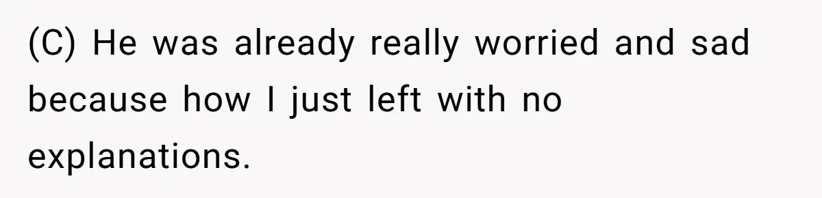 Wife Walks Out After Husband’s Best Friend Sits On His Lap At Dinner (C) He was already really worried and sad because how I just left with no explanations.
