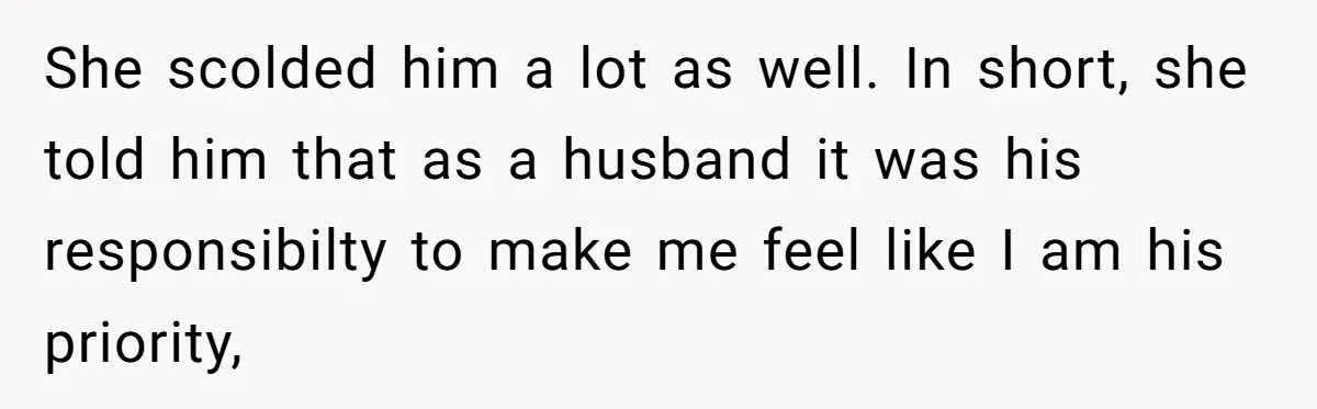 Wife Walks Out After Husband’s Best Friend Sits On His Lap At Dinner She scolded him a lot as well. In short, she told him that as a husband it was his responsibilty to make me feel like I am his priority,