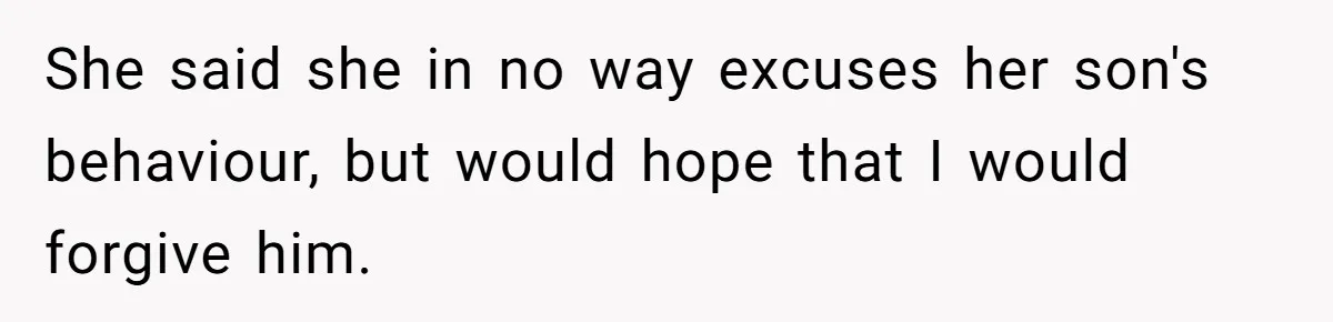 Wife Walks Out After Husband’s Best Friend Sits On His Lap At Dinner She said she in no way excuses her son's behaviour, but would hope that I would forgive him.
