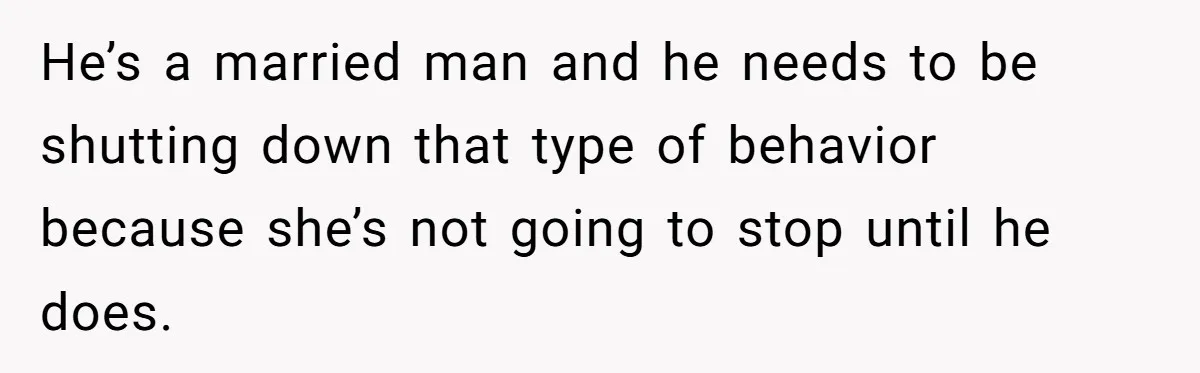 Wife Walks Out After Husband’s Best Friend Sits On His Lap At Dinner He’s a married man and he needs to be shutting down that type of behavior because she’s not going to stop until he does.