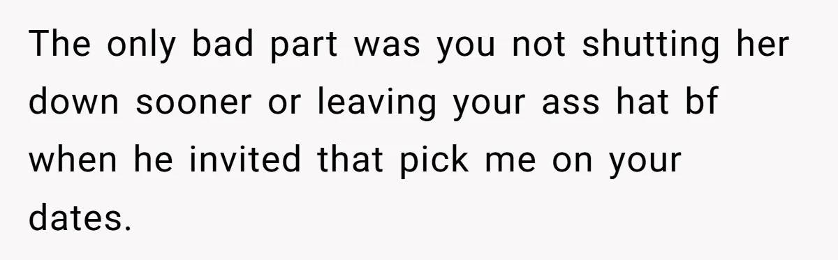 Wife Walks Out After Husband’s Best Friend Sits On His Lap At Dinner The only bad part was you not shutting her down sooner or leaving your ass hat bf when he invited that pick me on your dates.
