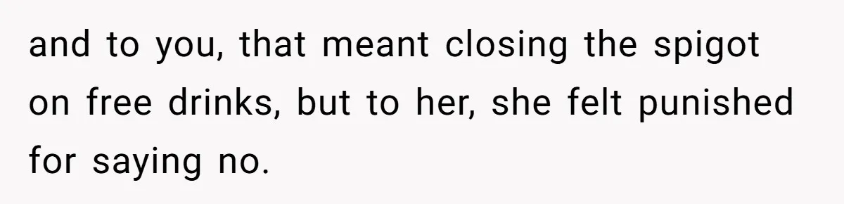 Guy’s Efforts To Keep Things Civil With A Girl Backfire, He Ends Up Kicking Her Out Of The Group and to you, that meant closing the spigot on free drinks, but to her, she felt punished for saying no.