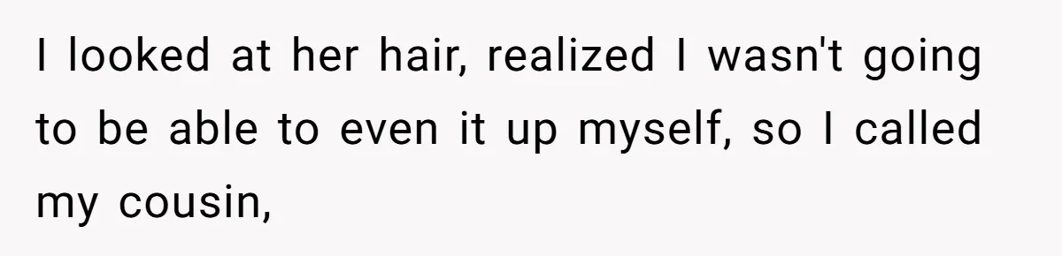 Mom Denies 10-Year-Old Daughter Bangs To Protect Her Hair, But She Secretly Cuts It Herself I looked at her hair, realized I wasn't going to be able to even it up myself, so I called my cousin,